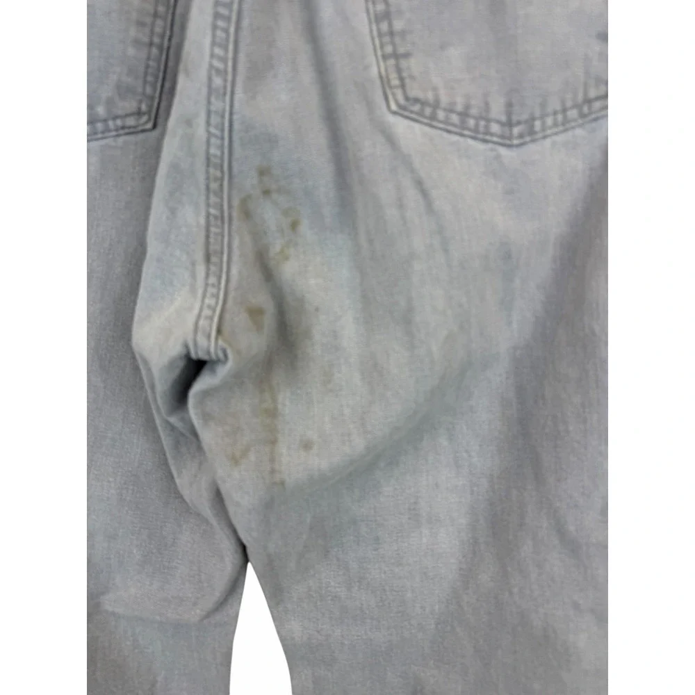 Levis 505 VINTAGE‎ Y2K Men's 32x33 Gray Straight Leg Denim Jeans USA